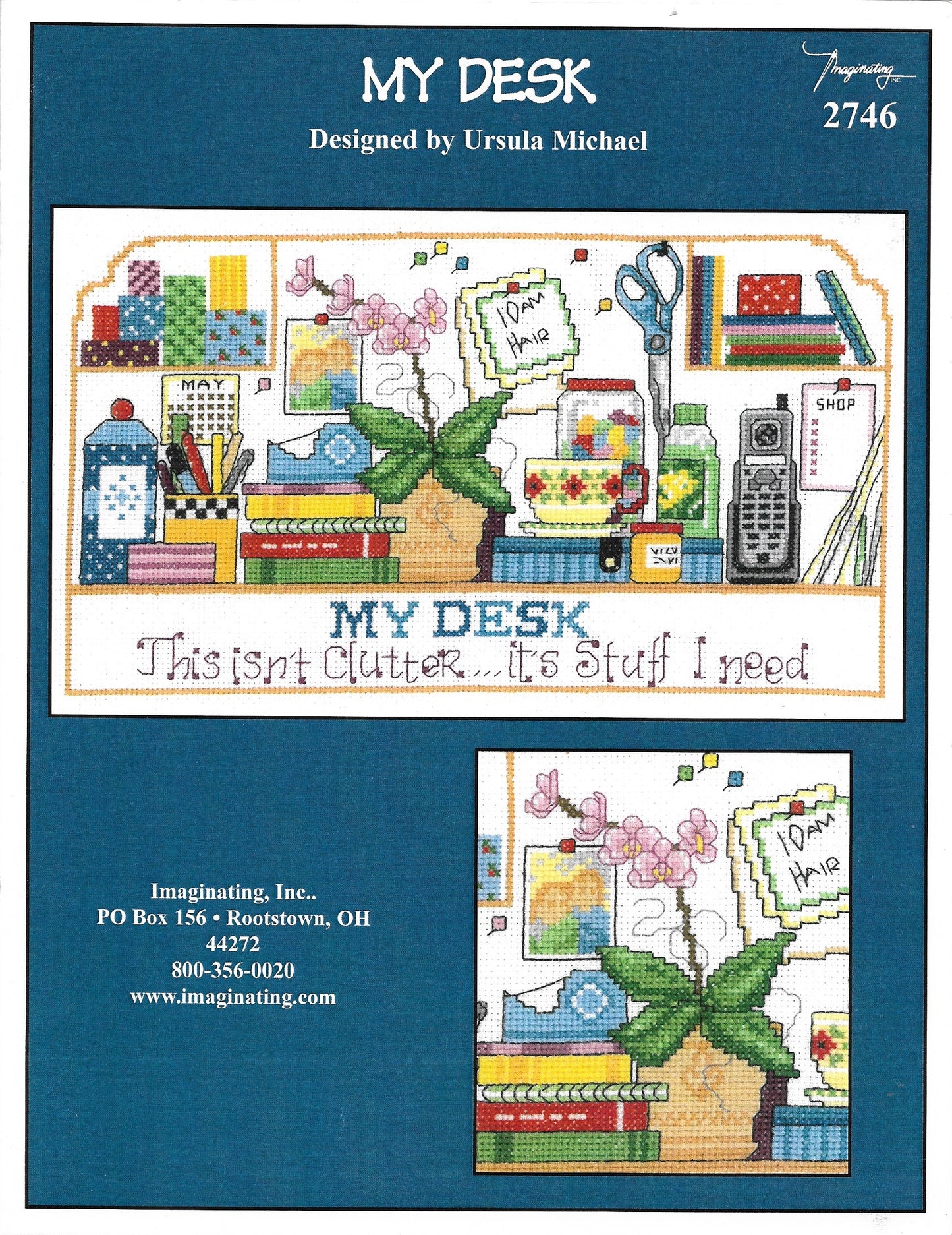 Imaginatin My Desk 2746 cross stitch pattern