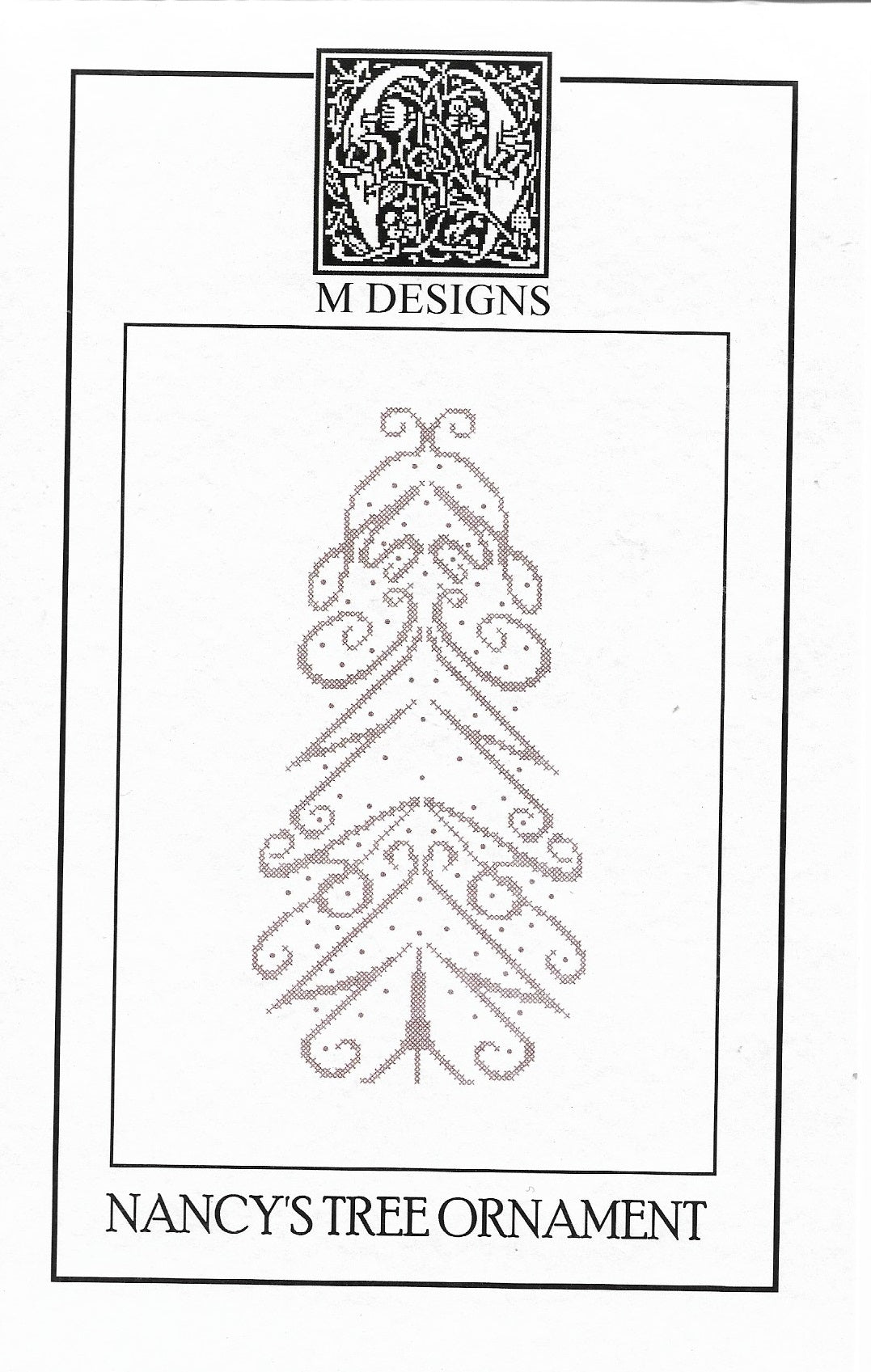 M Designs Nancy's Tree Ornament christmas cross stitch pattern