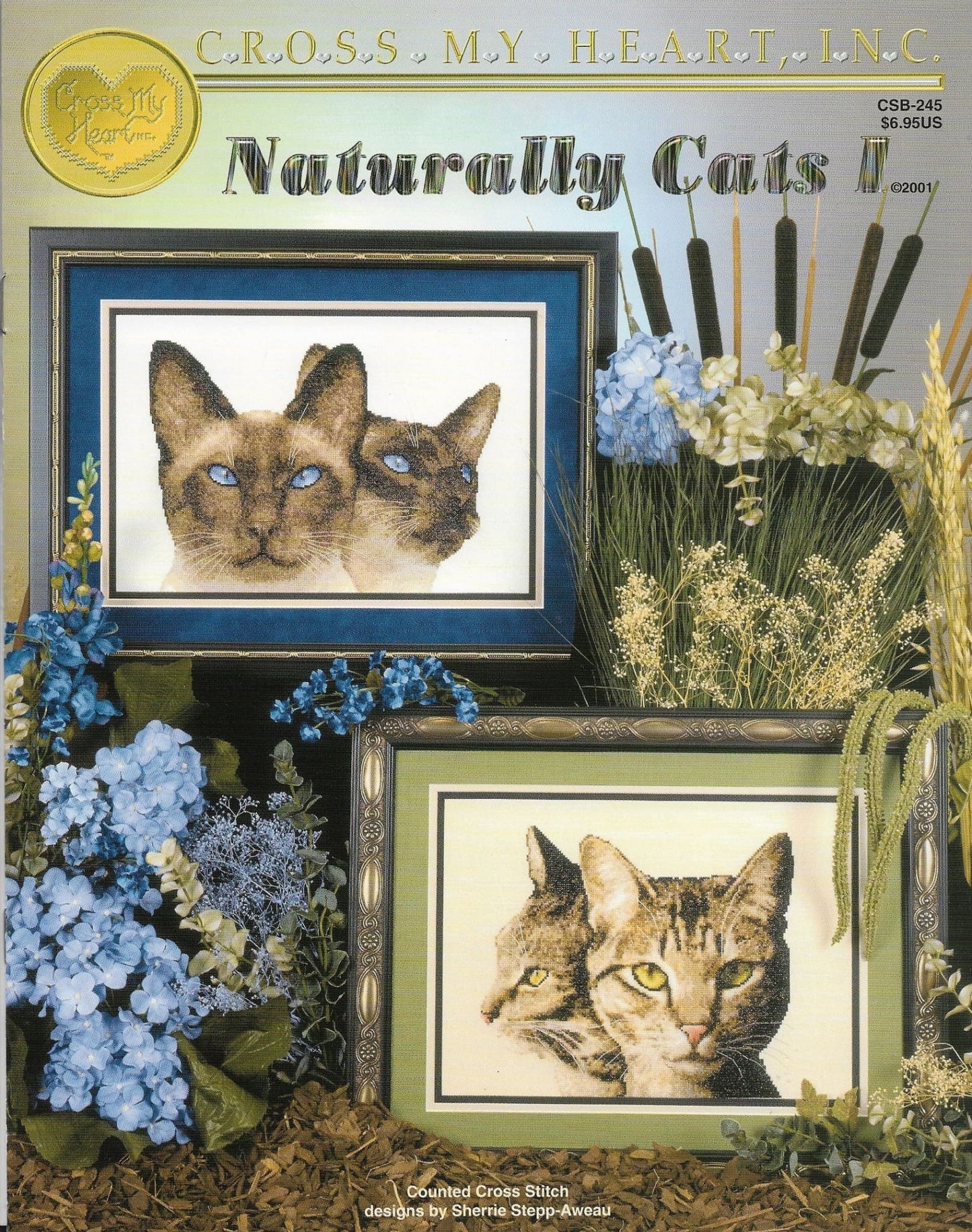 Cross My Heart Naturally Cats CSB-245 cross stitch pattern