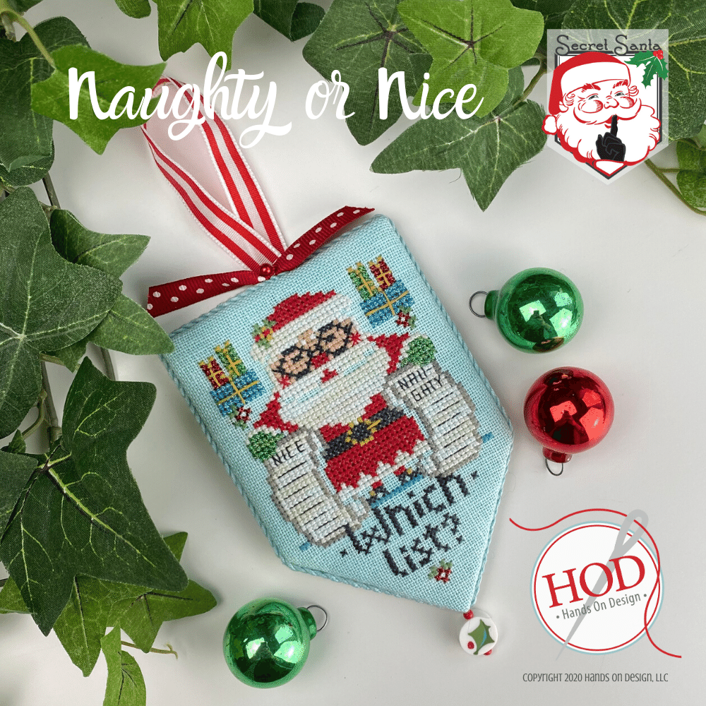 Hands on Design Naughty or Nice? Christmas cross stitch pattern