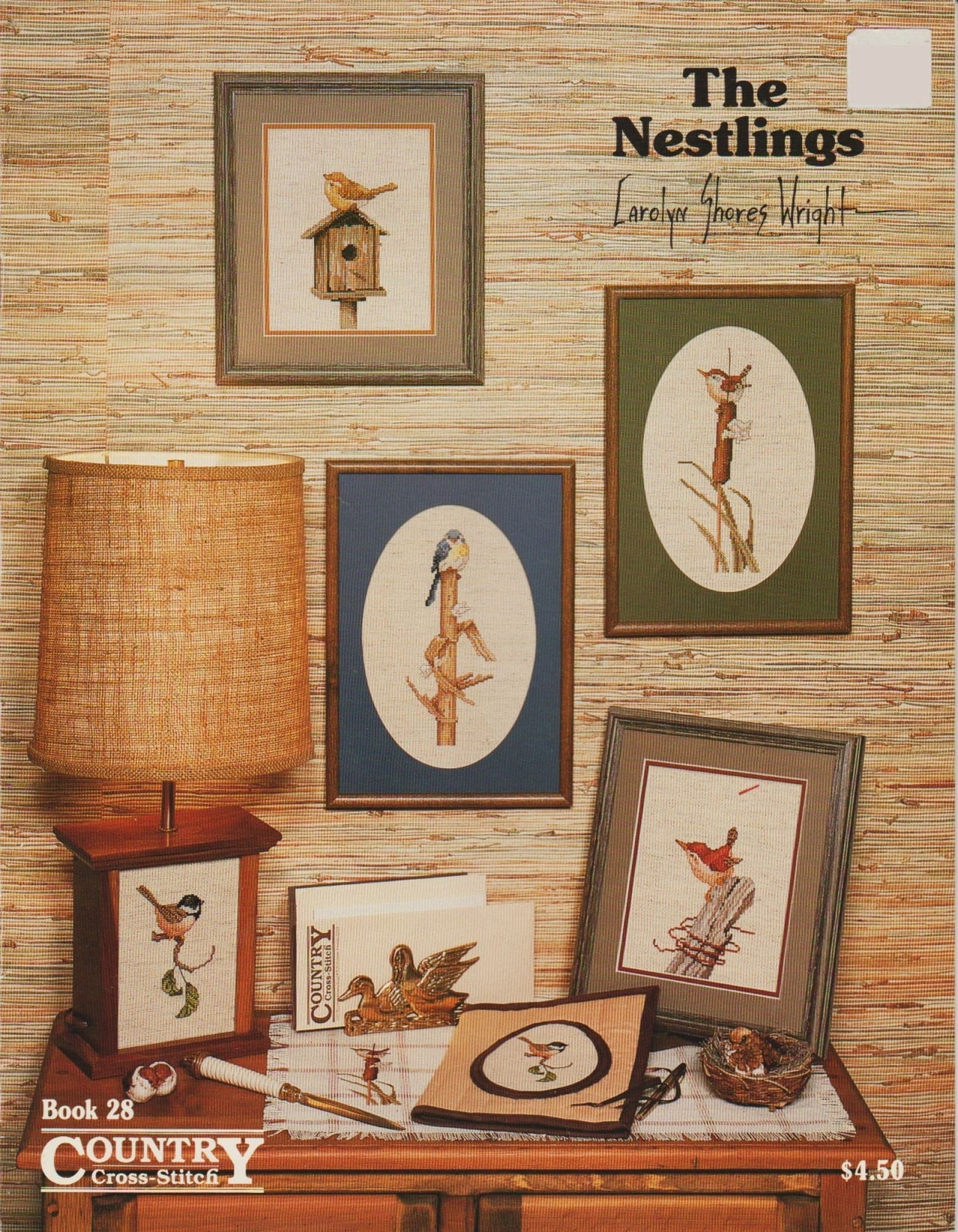 Country Cross-Stitch Nestlings 28 bird cross stitch pattern