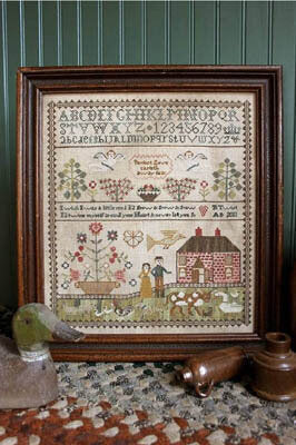 Heartstring Samplery Never Let You Go cross stitch pattern