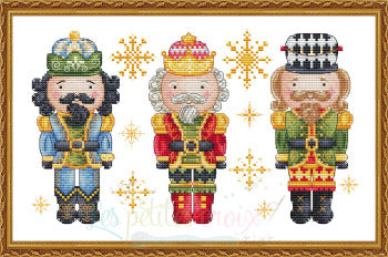Les petites croix de Lucie Nutcracker's Trio christmas cross stitch pattern
