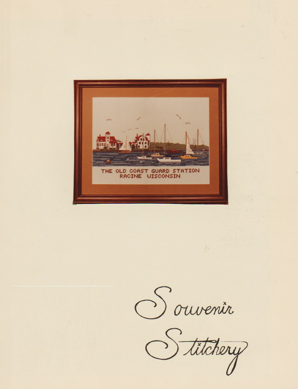 Souvenir Stitchery Old Coast Guard Station Racine WI cross stitch pattern