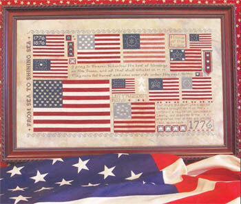 Rosewood Manor Old Glory S-1276 cross stitch pattern