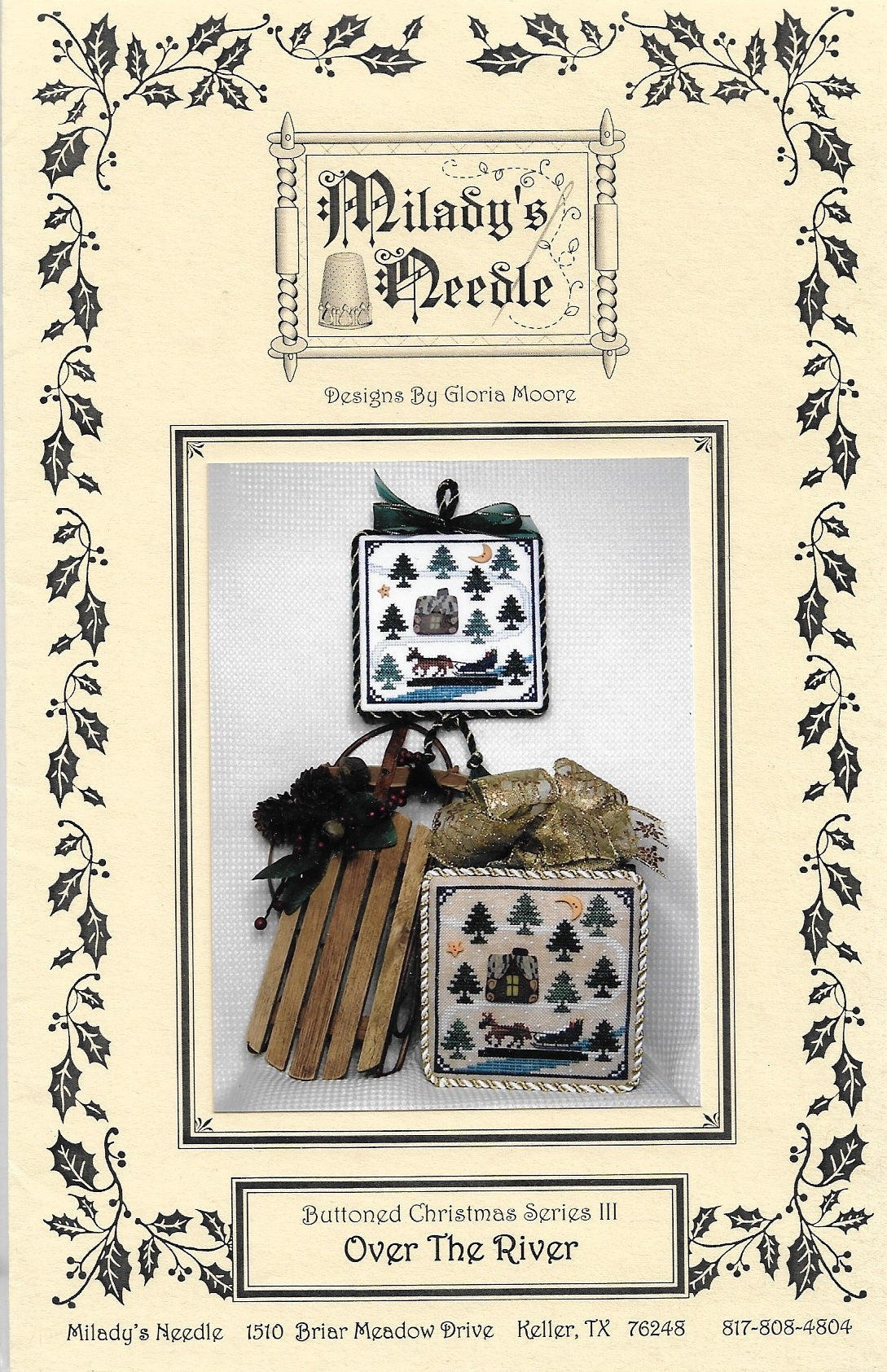 Milady's Needle Over The River cross stitch pattern