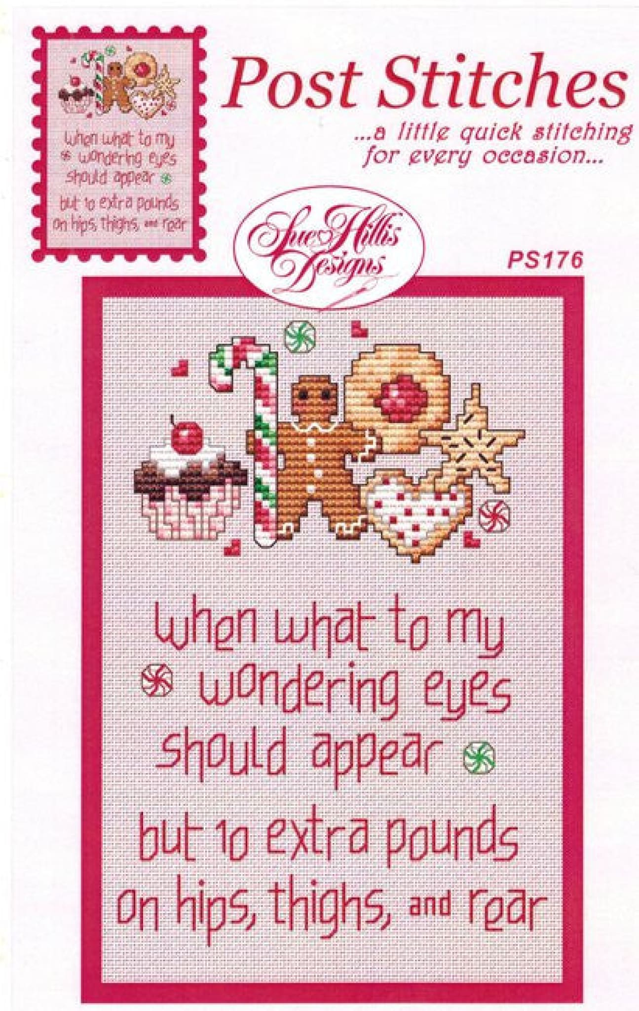 Sue Hillis ten extra pounds cross stitch pattern