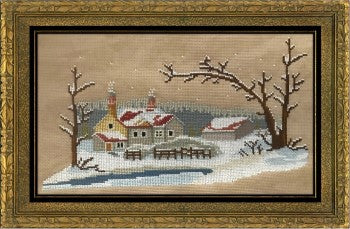 Twin Peak Primitives Pastoral Winter cross stitch pattern