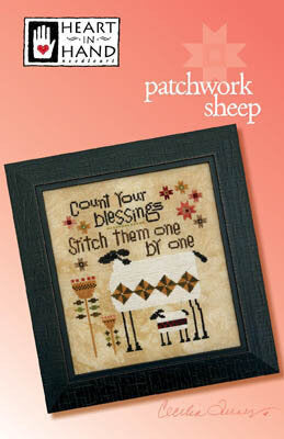 Heart In Hand Patchwork Sheep cross stitch pattern