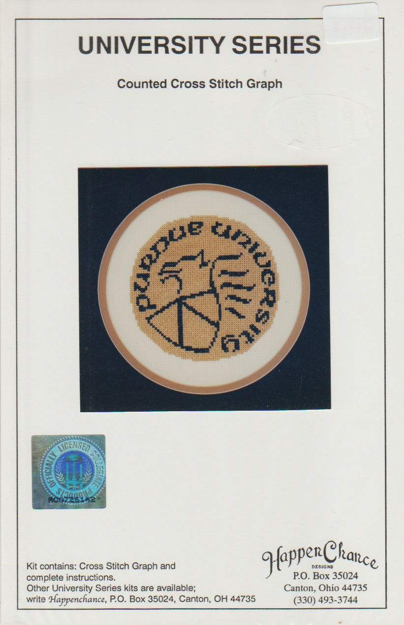 Happen Chance Purdue University school cross stitch pattern
