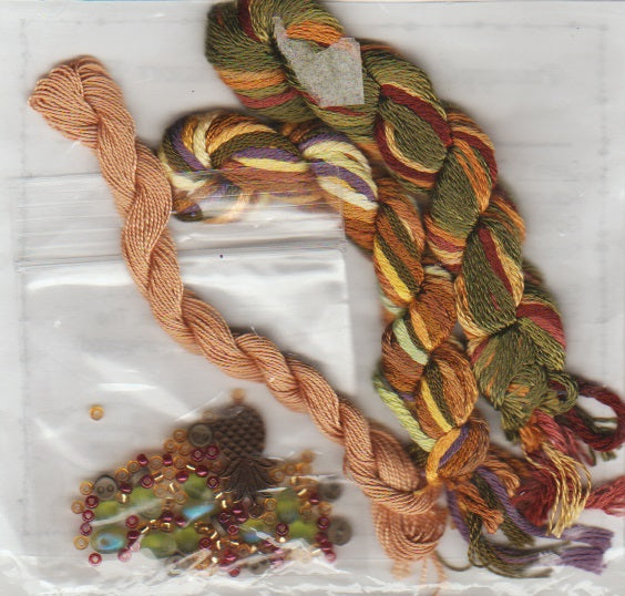 Pineapple Biscornus & Scissor Fob Embellishment pack