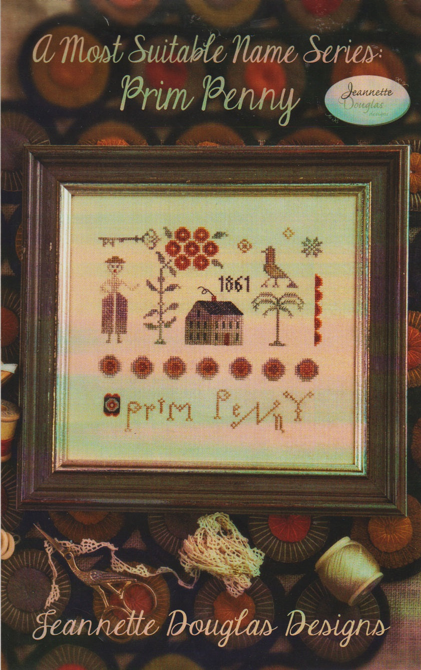 Jeannette Douglas Prim Penny cross stitch pattern