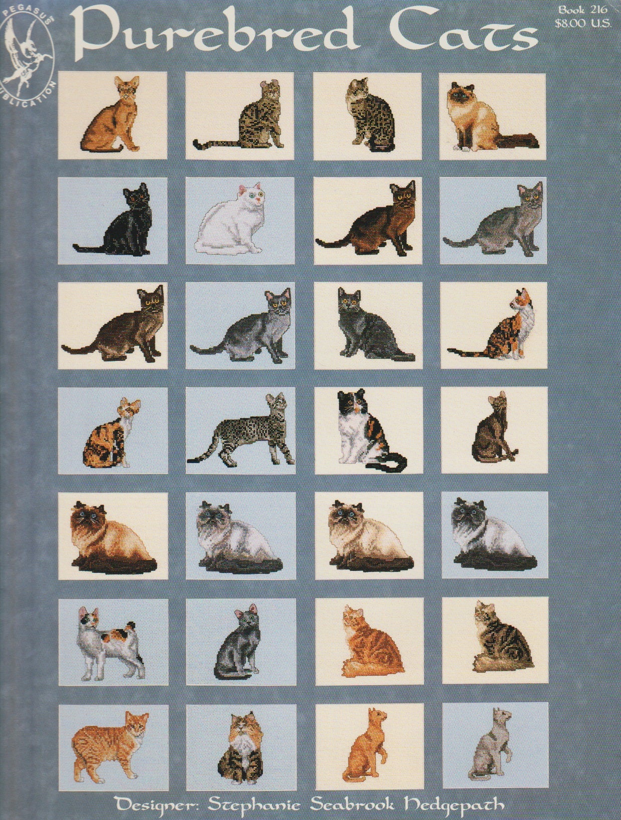 Pegasus Purebred Cats 216 cross stitch pattern