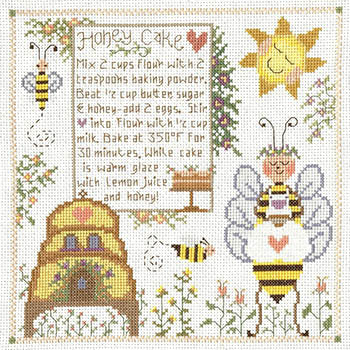 Imaginating Queen Bee Cake 3390 cross stitch pattern