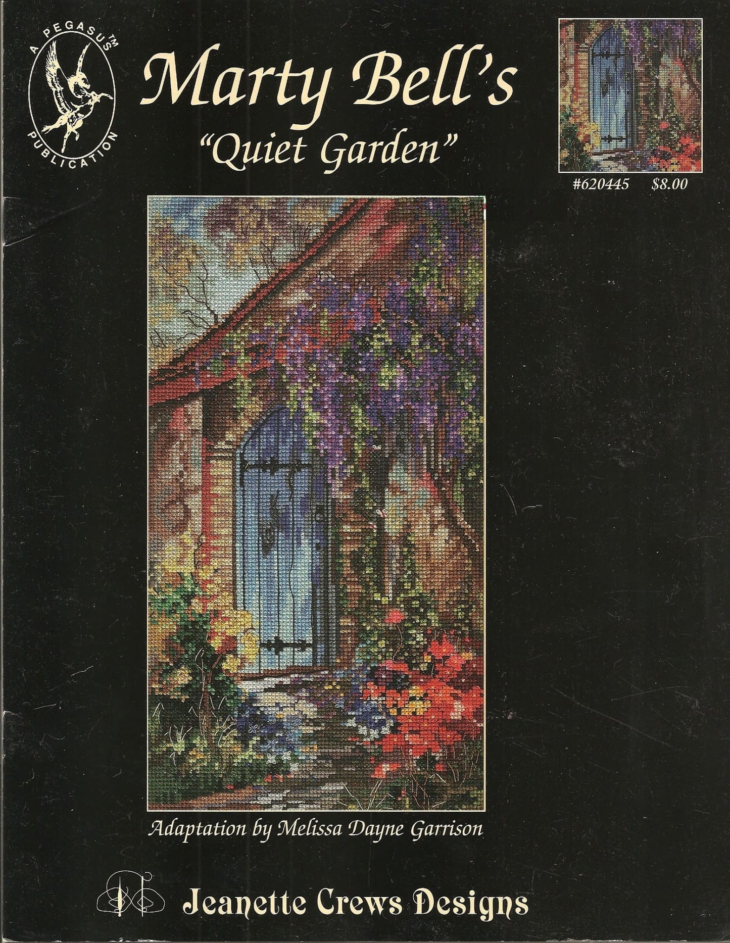 Pegasus Jeanette Crews Marty Bells Quiet Garden cross stitch pattern