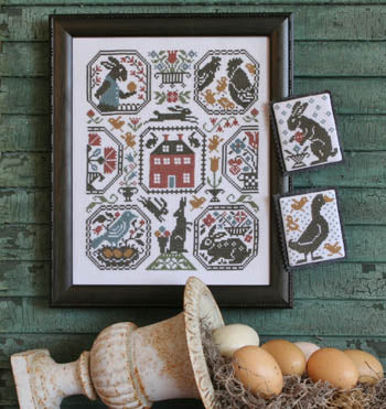 Prairie Schooler Rabbit Run PS194 cross stitch pattern