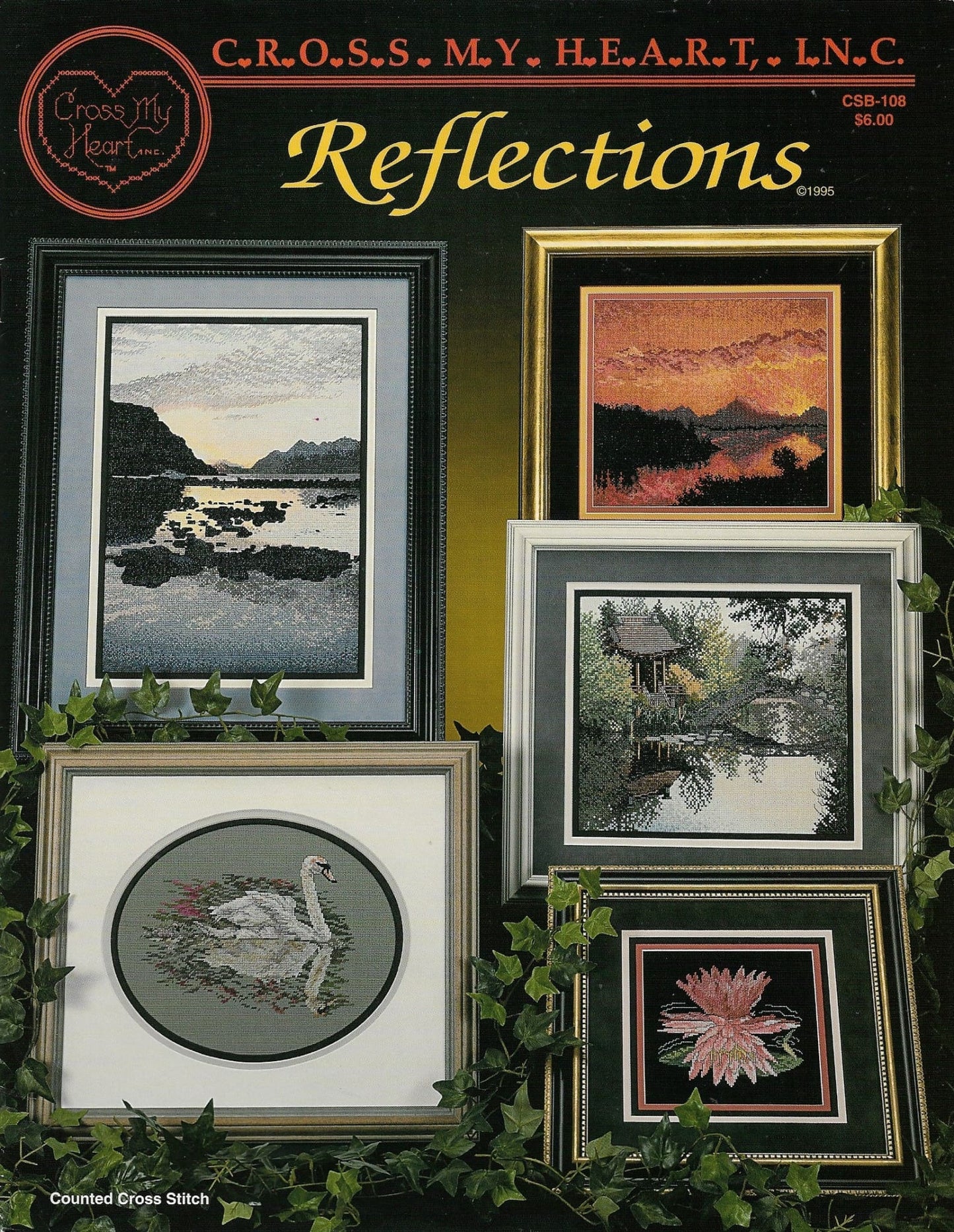 Cross My Heart Reflections CSB-108 landscape cross stitch pattern