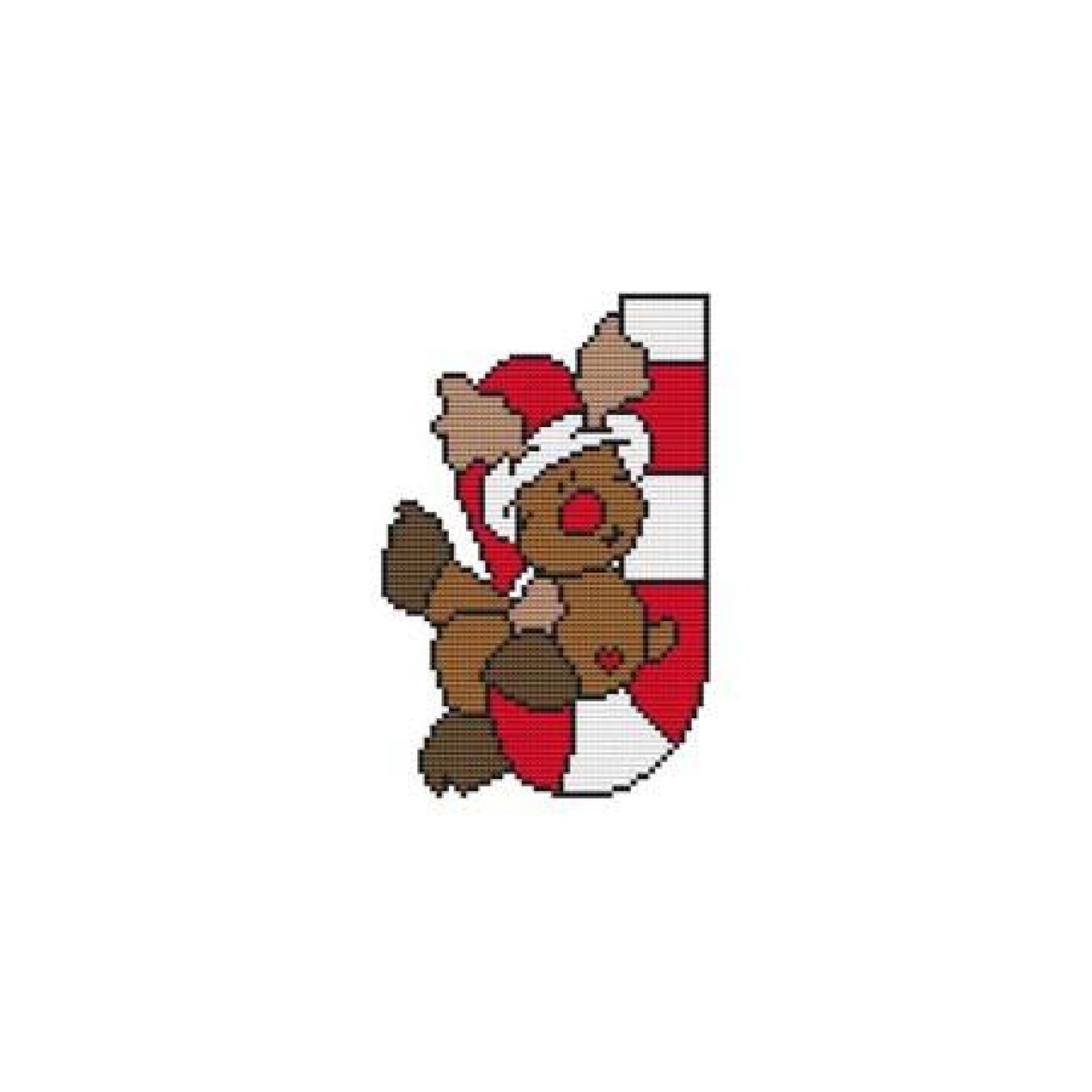 Reindeer Candy Cane Critter Pattern Pattern