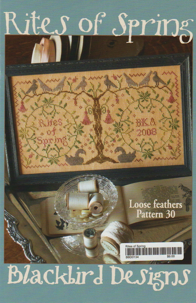 Blackbird Designs Rites of Spring cross stitch pattern