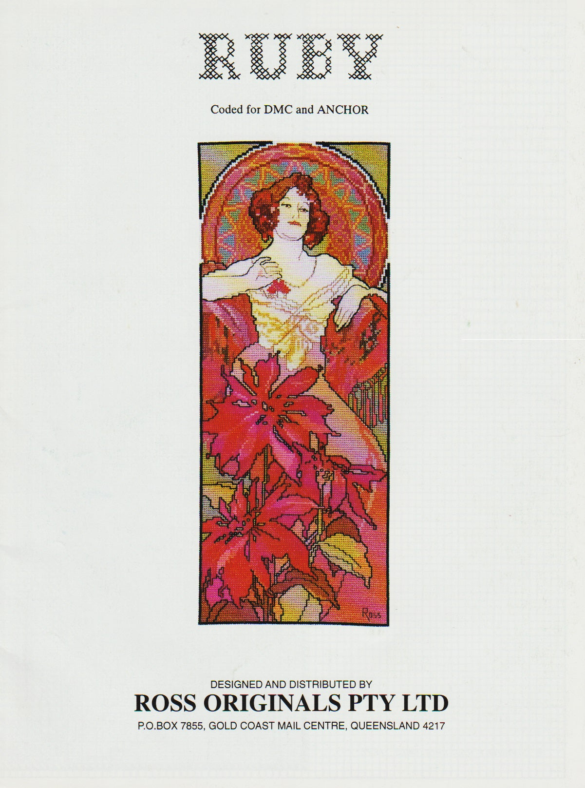 Ross Originals Ruby cross stitch pattern