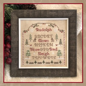 Little House Needleworks Rudolph's Sampler cros stitch pattern