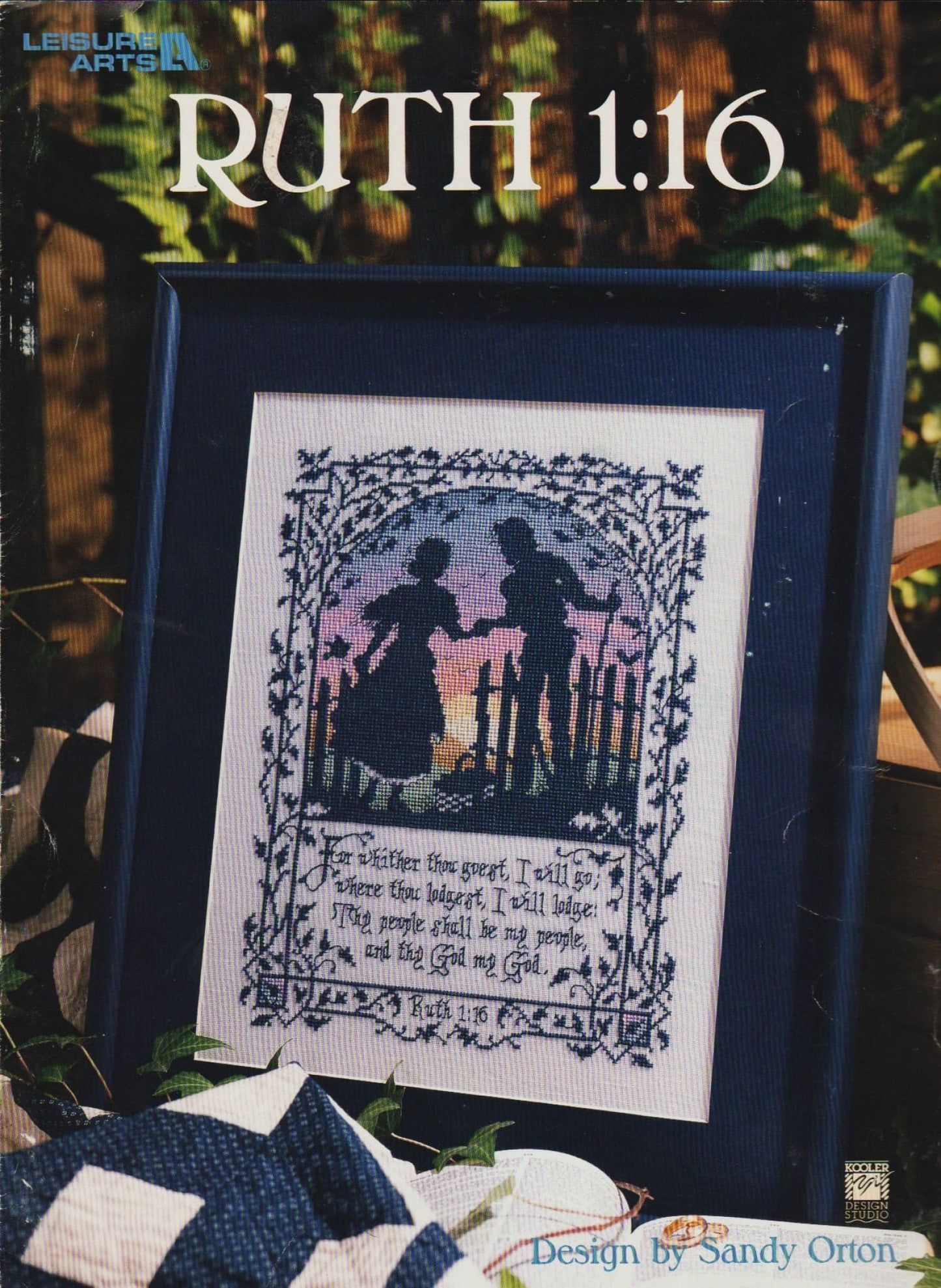 Leisure Arts Ruth 1:16 religious cross stitch pattern
