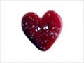 Stoney Creek Little Tree of Hope Stocking LFT436 button small speckled red heart