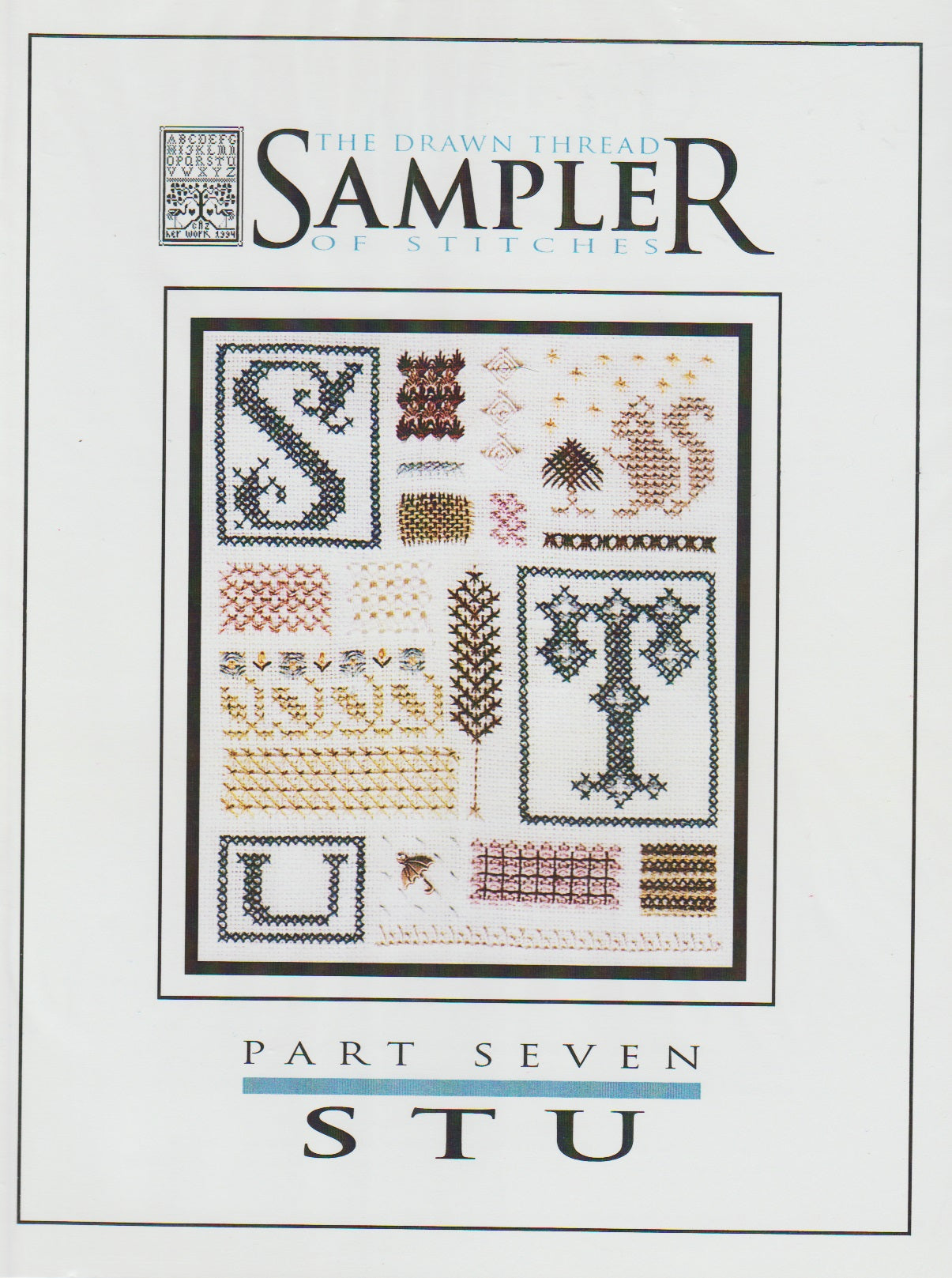Drawn Thread Sampler of Stitches STU cross stitch pattern