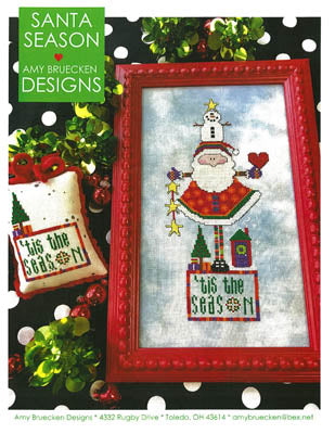 Amy Bruecken Santa Season christmas santa cross stitch pattern