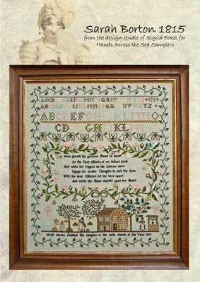 Hands Across the Sea Samplers Sarah Borton 1815 cross stitch pattern