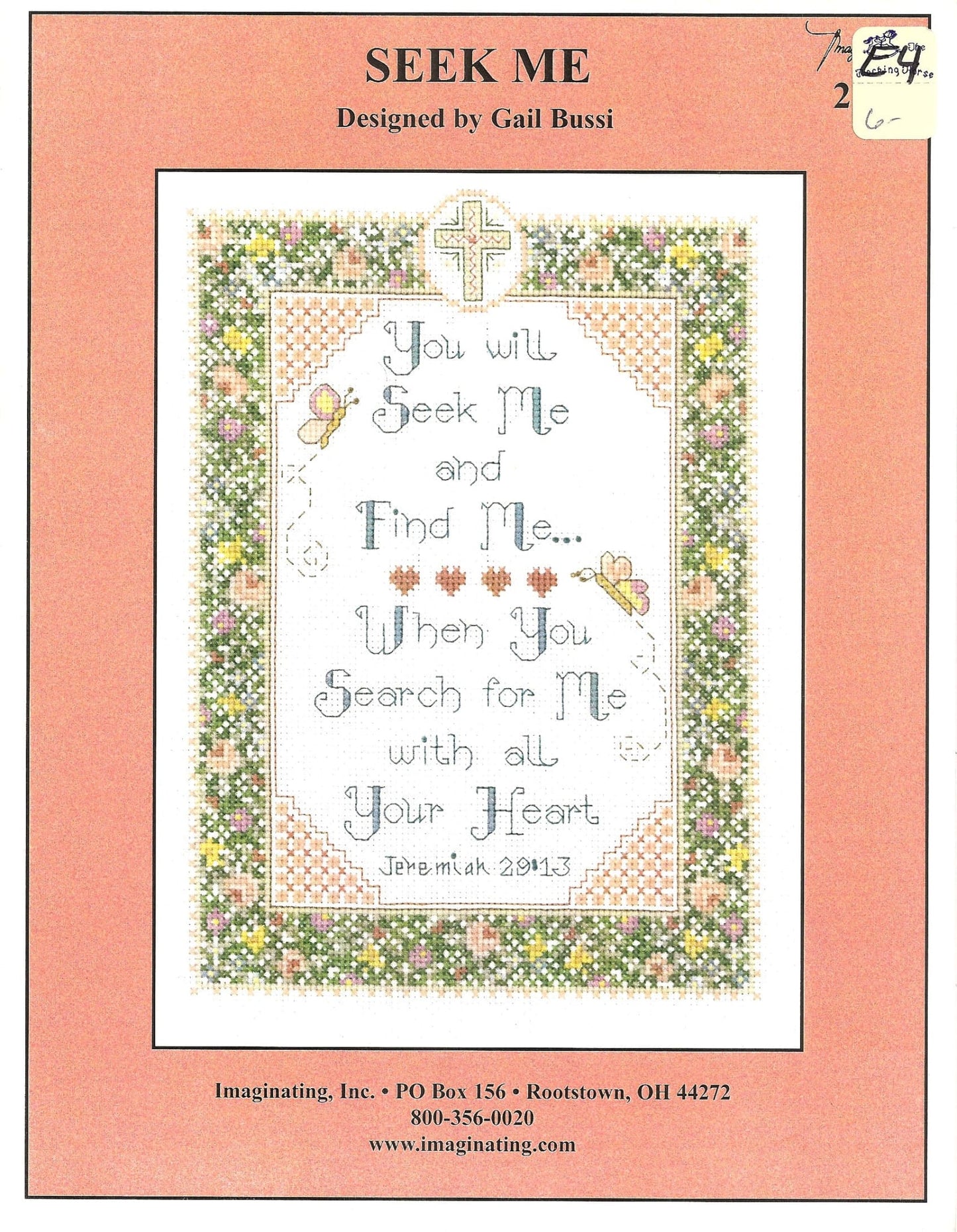 Imaginating Seek Me 2719 religious cross stitch pattern