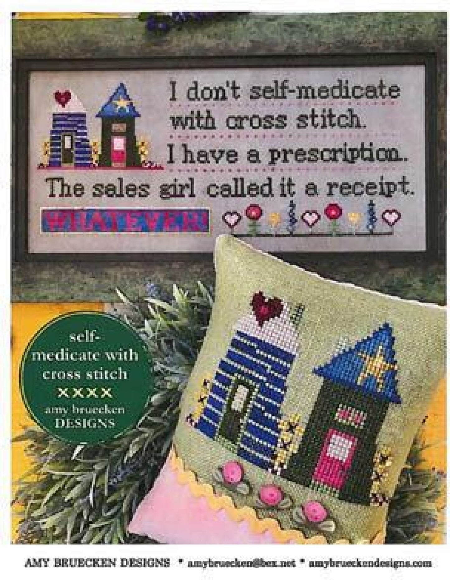 Amy Bruecken Self Medicated cross stitch pattern