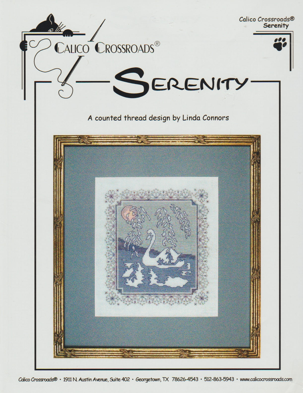 Calico Crossroads Serenity cross stitch pattern