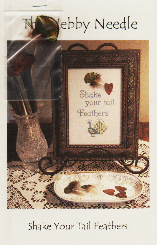 The Nebby Needle Shake Your Tail Feathers cross stitch pattern