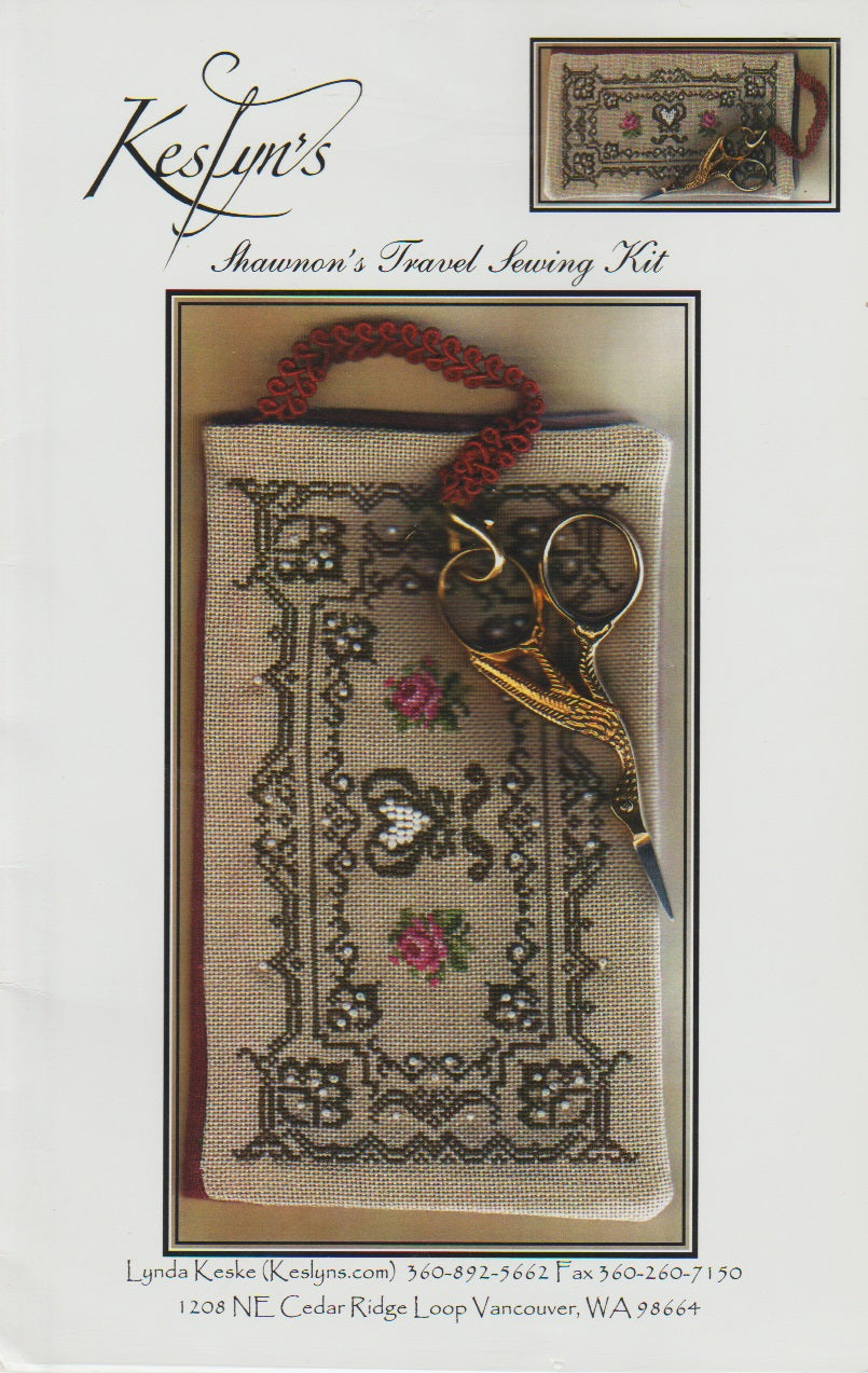 Keslyn's Shawnon's Travel Sewing Kit cross stitch pattern
