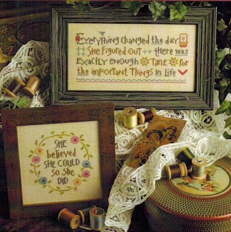 Lizzie Kate She Believed She Could LK180 cross stitch pattern