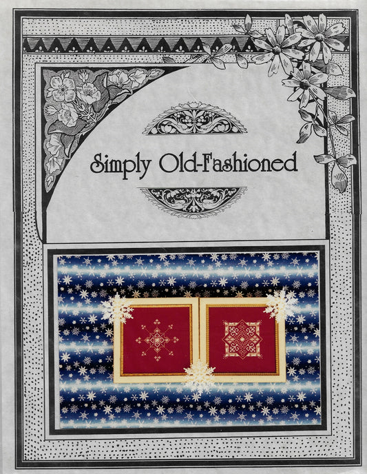 Simply Old Fashioned Snowflake Shimmers cross stitch pattern