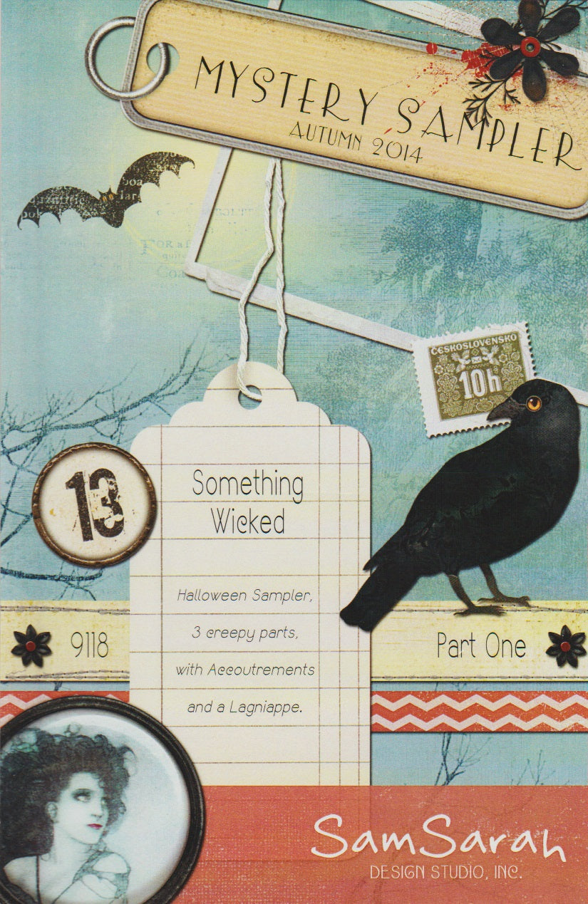 SamSarah Something Wicked Mystery Sampler part 1 cross stitch pattern