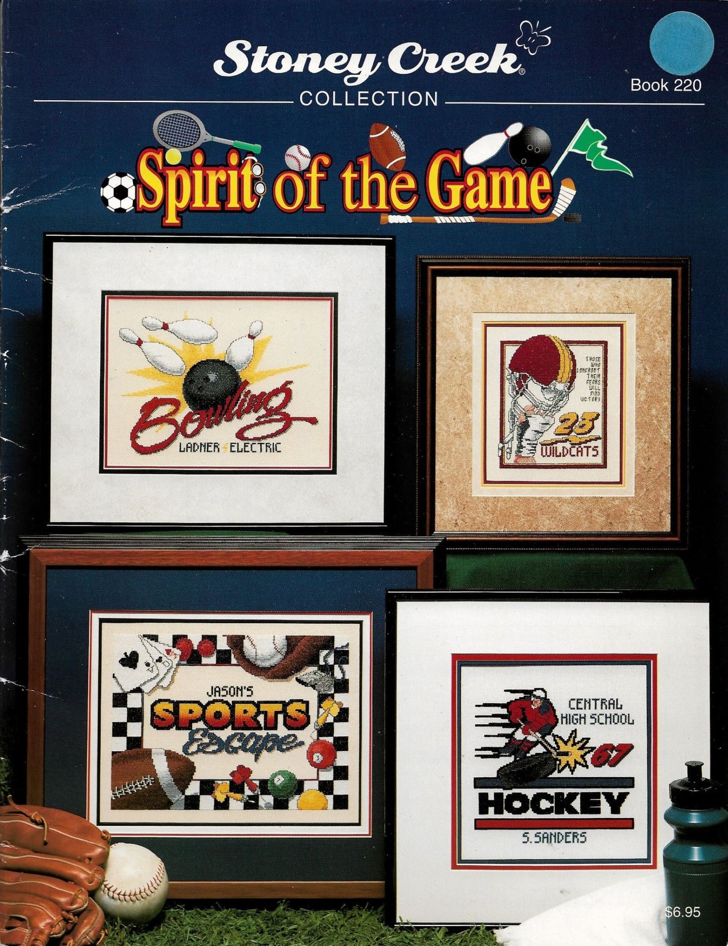 Stoney Creek Spirit of the Game BK220 sports cross stitch pattern