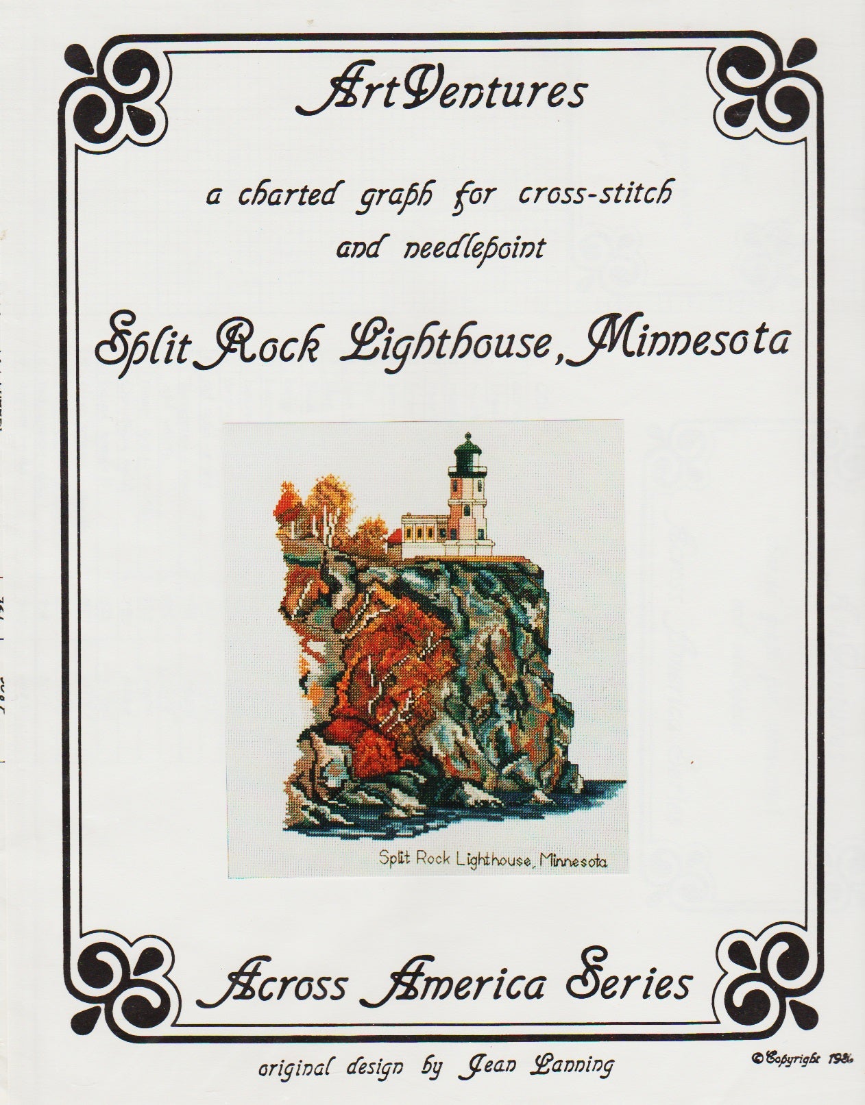 ArtVentures Split Rock Lighthouse, Minnesota cross stitch pattern