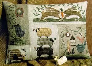 Homespun Elegance Spring Patches PFC-32 cross stitch pattern