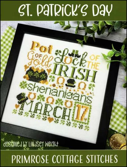 Primrose Cottage St. Patrick's Day PCS-103 cross stitch pattern