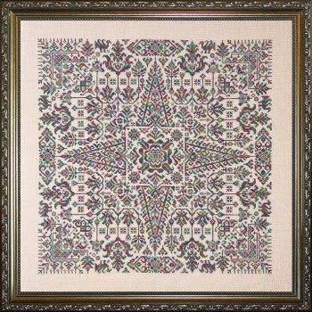 Ink Circles Star of Sumatra M96 cross stitch pattern