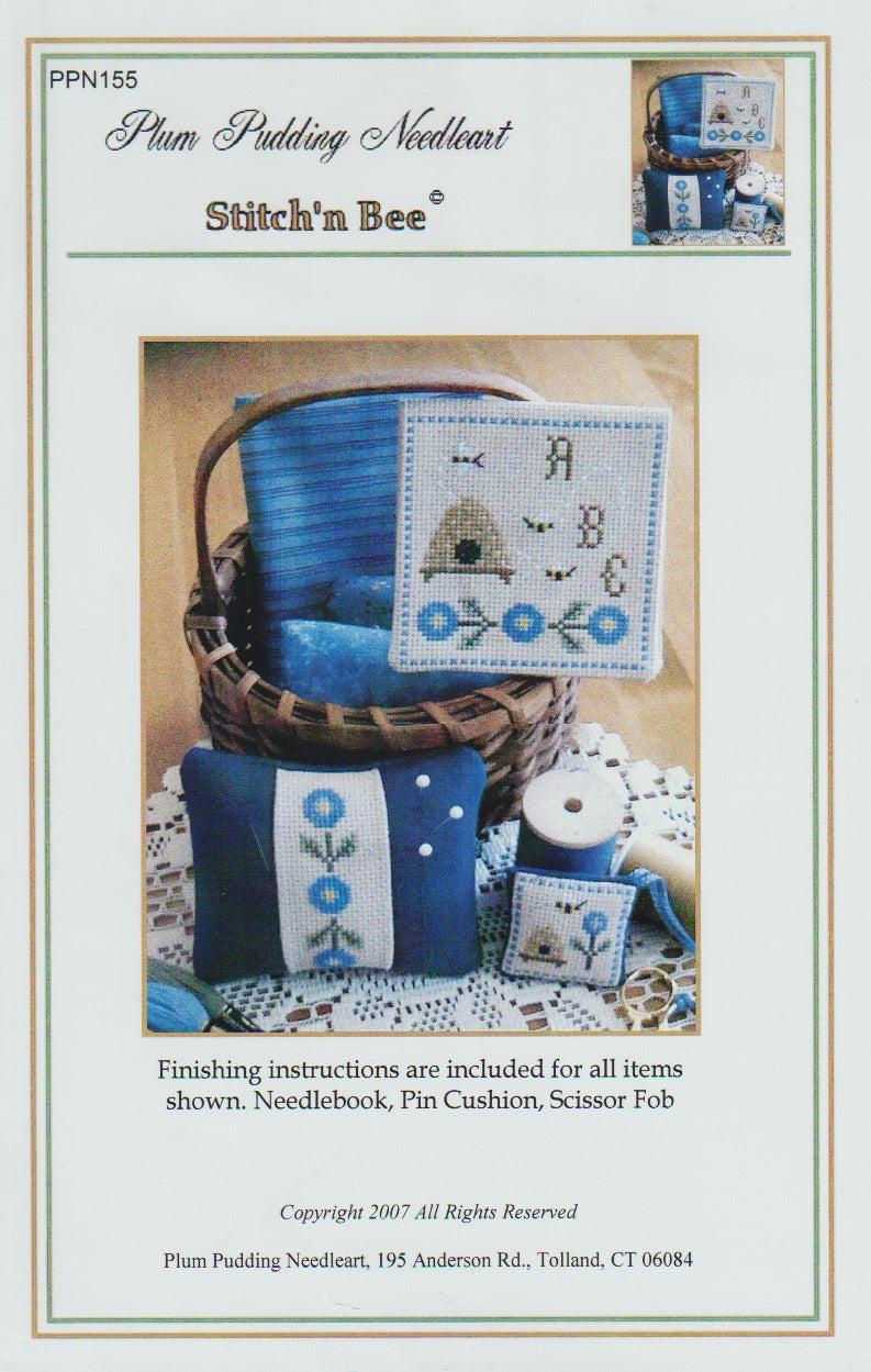 Plum Pudding Needleart Stitch'n Bee cross stitch pattern