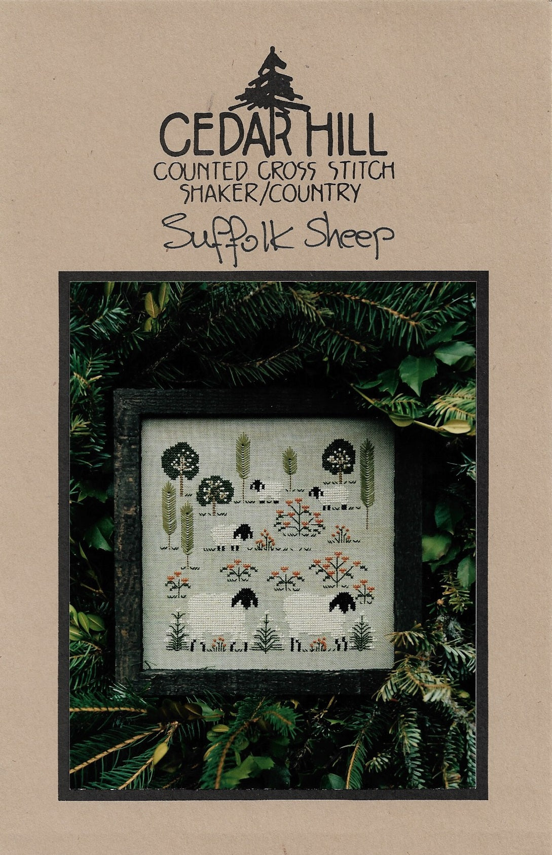 Cedar Hill Suffolk Sheep cross stitch pattern