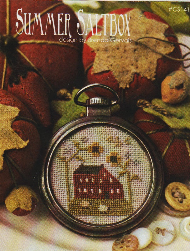 With Thy Needle & Thread Summer Saltbox CS141 cross stitch pattern