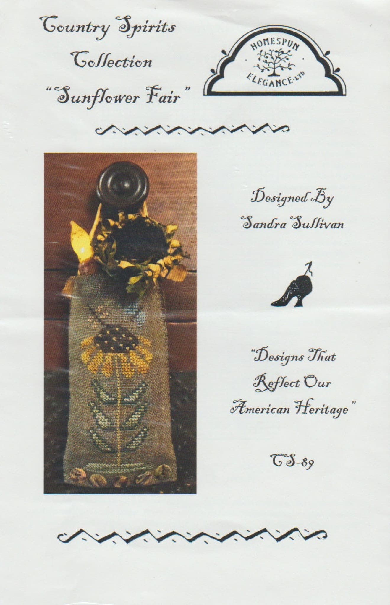 Homespun Elegance Sunflower Fair CS-89 cross stitch pattern