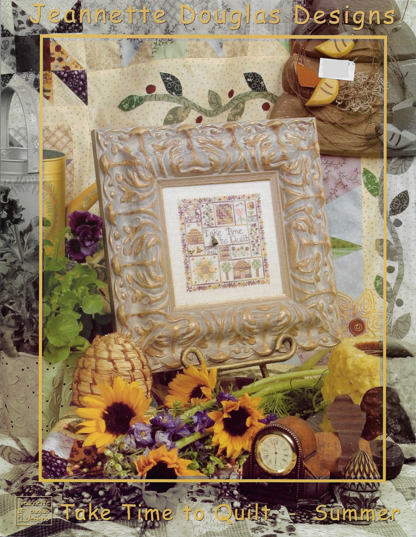 Jeannette Douglas Designs Take Time To Quilt - Summer cross stitch pattern