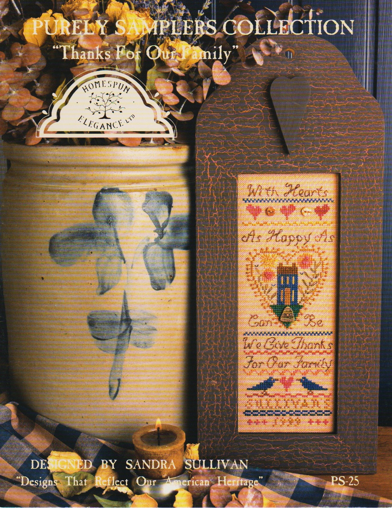 Homespun Elegance Thanks For Our Family PS-25 cross stitch pattern