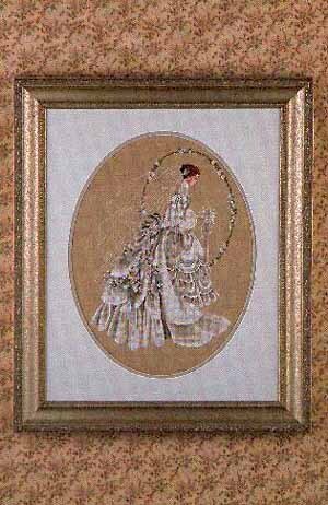 Lavender & Lace The Bride L&L9 wedding cross stitch pattern
